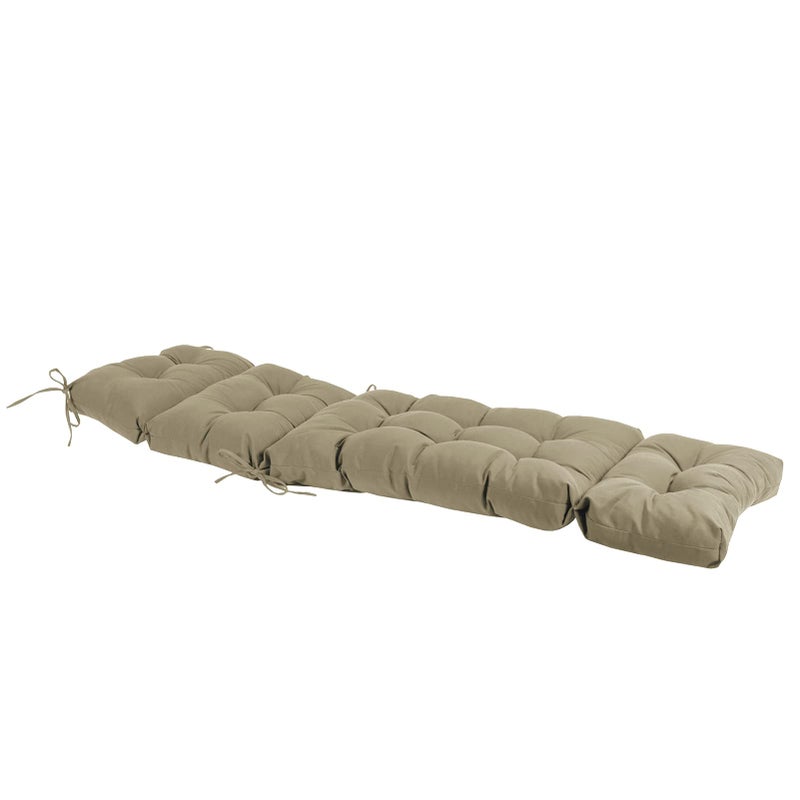 QILLOWAY Indoor/Outdoor Chaise Lounge Cushion,Spring/Summer Seasonal All Weather Replacement Cushions. (Beige/Sand/Camel) - Image 5